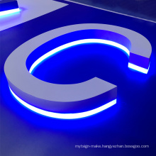 OEM 3d led backlit lighting letter custom sign letter waterproof led sign light design letters illuminated